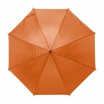 Paraguas de 8 paneles en poliéster 170T color naranja primera vista