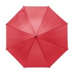 Paraguas de 8 paneles en poliéster 170T color rojo primera vista