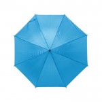 Paraguas de 8 paneles en poliéster 170T color azul claro primera vista