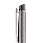 Elegante bolígrafo para clientes  color titanio con logo