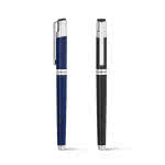 Elegantes bolígrafos publicitarios de gel color azul vista productos