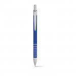Estiloso bolígrafo con líneas decorativas color azul real