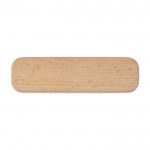 Bolígrafo de madera con estuche a juego tinta alemana Dokumental azul color marrón primera vista