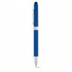 Bolígrafo giratorio de diseño redondeado color azul real