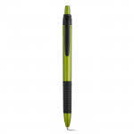 Colorido bolígrafo de acabado metalizado color verde claro
