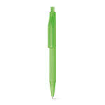 Bolígrafos de publicidad de tacto suave color verde claro