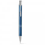 Set de portaminas y bolígrafo en caja color azul real con impresión