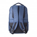 Mochila de poliéster para PC con bolsillos y asas acolchadas 15” color azul primera vista