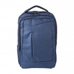 Mochila de poliéster para PC con bolsillos y asas acolchadas 15” color azul segunda vista