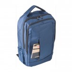 Mochila de poliéster para PC con bolsillos y asas acolchadas 15” color azul quinta vista