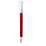Bolígrafo promocional con efecto metal color rojo