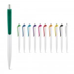 Bolígrafo de ABS con clip en diferentes colores tinta azul varios colores