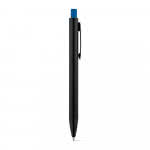 Bolígrafos de aluminio pulsador de color color azul real