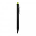 Bolígrafos de aluminio pulsador de color color verde claro