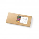 Caja con páginas con dibujos para colorear vista secundaria