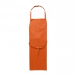 Delantal de poliéster básico sin bolsillo 200 g/m2 color naranja primera vista
