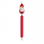 Bolígrafo de madera con Papá Noel color rojo
