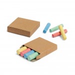 4 tizas de colores que van suministradas en una caja artesanal varios colores