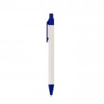 Bolígrafo de aluminio reciclado de cartones de leche tinta azul color azul