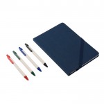 Bolígrafo de aluminio reciclado de cartones de leche tinta azul