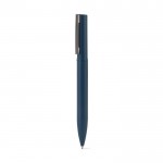 Bolígrafo de metal 60% reciclado elegante con clip y tinta azul color azul