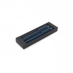 Set de bolígrafos en aluminio reciclado sin tinta y tinta azul color azul novena vista