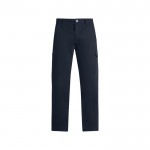 Pantalón laboral largo de hombre de algodón y elastano 300 g/m2 Roly Fonta color azul marino segunda vista