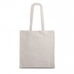 Bolsa de algodón reciclado 140 g/m2 color gris primera vista