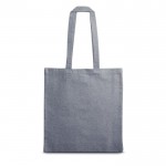 Bolsa de algodón reciclado 140 g/m2 color azul marino primera vista