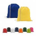 Mochila de cuerdas de algodón reciclado y poliéster 150 g/m2 varios colores