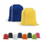 Mochila de cuerdas de algodón reciclado y poliéster 150 g/m2 varios colores