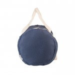 Bolsa de viaje de tela denim con asas y correa ajustable 300 g/m2 color azul segunda vista