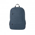 Mochila RPET con compartimento acolchado para tablet 10,1” y PC 15,6” color azul primera vista