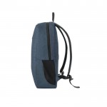 Mochila RPET con compartimento acolchado para tablet 10,1” y PC 15,6” color azul tercera vista