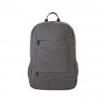 Mochila RPET con compartimento acolchado para tablet 10,1” y PC 15,6” color gris oscuro primera vista