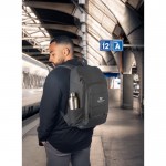 Mochila para PC de RPET resistente al agua con reflectante 16'' vista bodegón