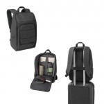 Mochila para PC de RPET resistente al agua con reflectante 16'' varios colores