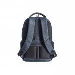 Mochila impermeable de nailon reciclado y RPET 210D para PC 17'' color azul segunda vista