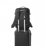 Mochila de viaje de poliéster reciclado denso para portátil 17,3'' color negro cuarta vista