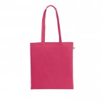 Bolsa de la compra de algodón reciclado y poliéster 150 g/m2 color rosa