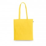 Bolsa de la compra de algodón reciclado y poliéster 150 g/m2 color amarillo
