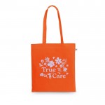 Bolsa de la compra de algodón reciclado y poliéster 150 g/m2 con logotipo