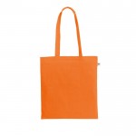 Bolsa de la compra de algodón reciclado y poliéster 150 g/m2 color naranja