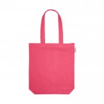 Bolsa con algodón reciclado disponible en varios colores 220 g/m2 color rosa primera vista