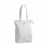 Bolsa con algodón reciclado disponible en varios colores 220 g/m2 color blanco