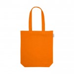 Bolsa con algodón reciclado disponible en varios colores 220 g/m2 color naranja primera vista