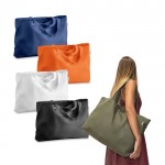 Bolsa algodón reciclado con asas largas 280 g/m2 set