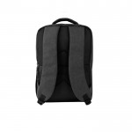 Mochila acolchada de poliéster reciclado para portátil de 15,6” color gris oscuro segunda vista