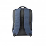 Mochila acolchada de poliéster reciclado para portátil de 15,6” color azul marino segunda vista
