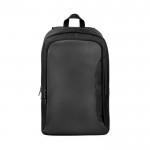 Mochila de poliéster reciclado repelente al agua para PC 17,3” color negro primera vista